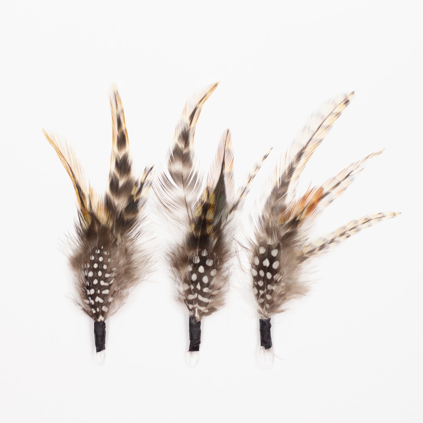 Polka Dot and Striped Natural Hat Trim - 3 pcs