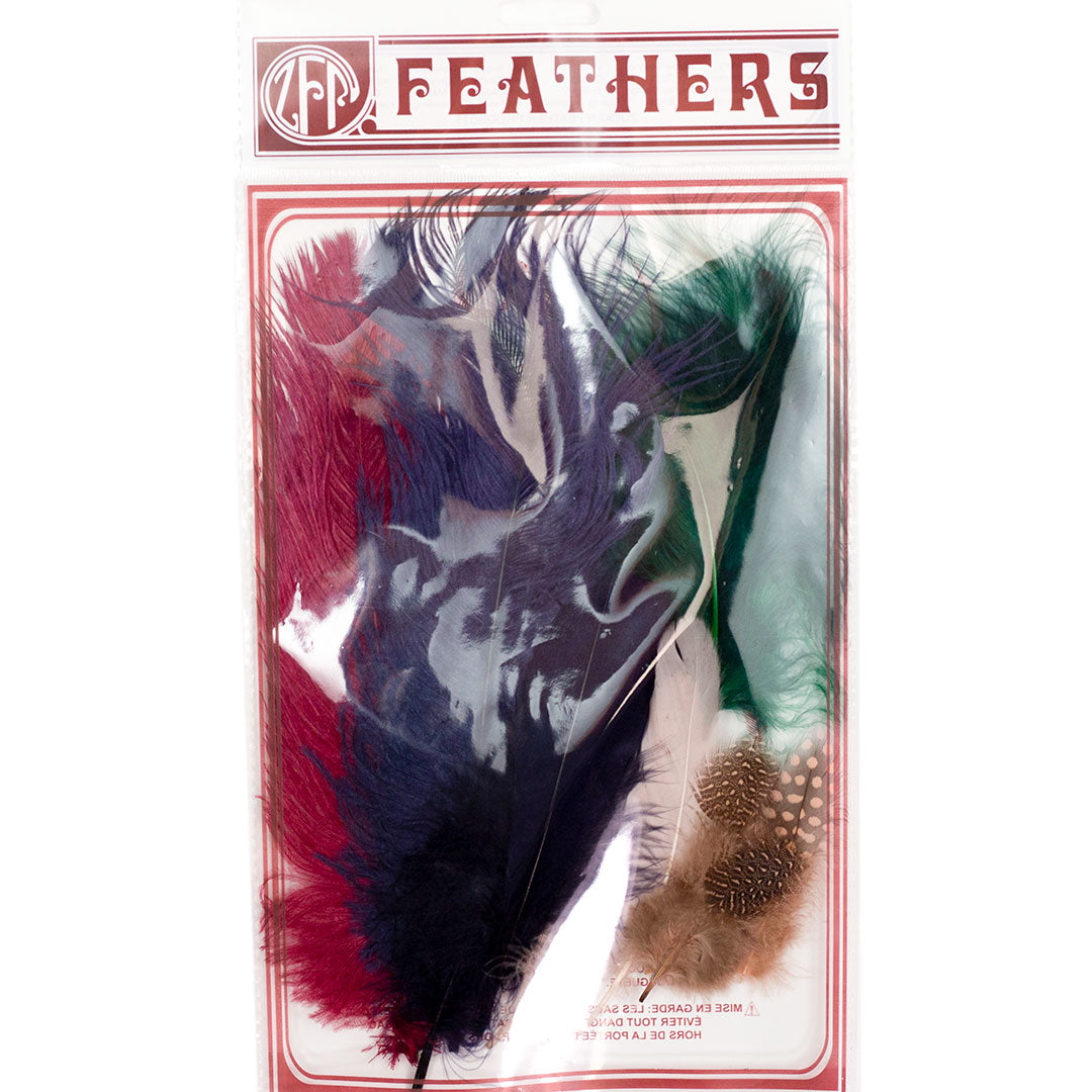 Ostrich and Goose Feather Kit - Rose