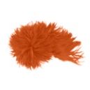 1 Yard Strung Rooster Saddles - 5-6" feathers Dyed over White - Rust