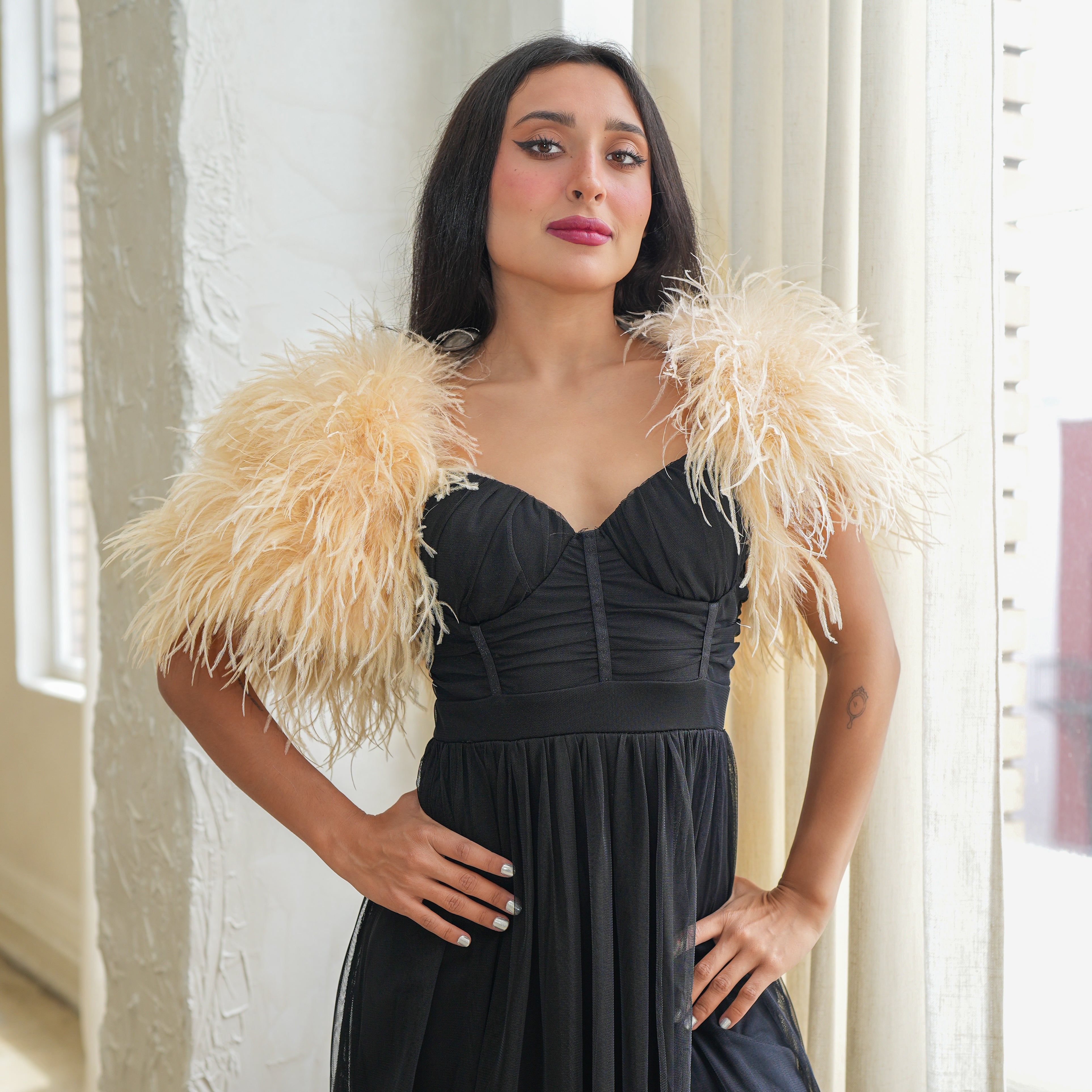 Zucker Feather Bolero Jacket