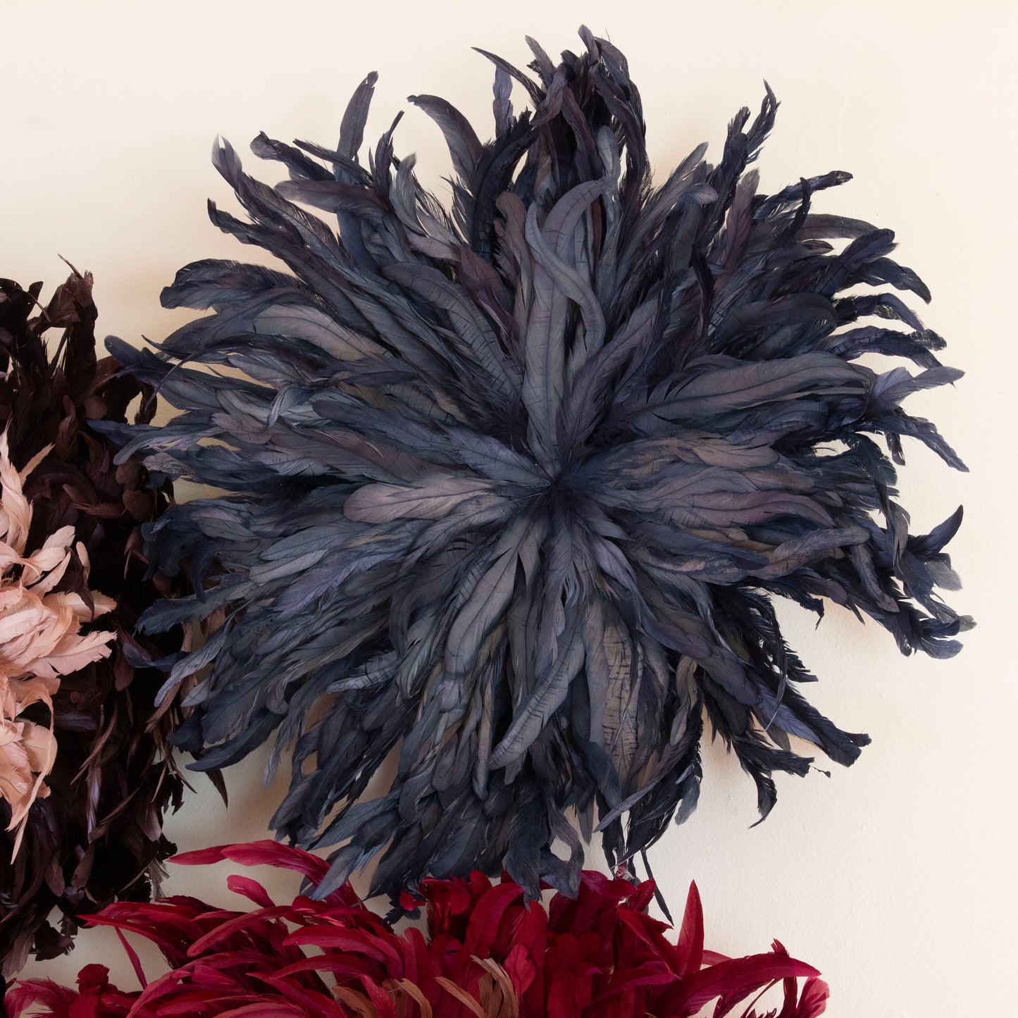 Black Juju Hat Feather Wall Art