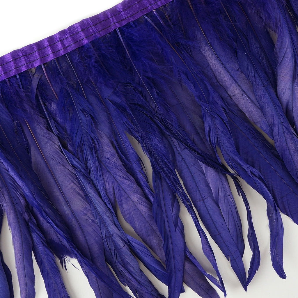 Bleach Dyed Coque Tail Fringe - 10-12’’ - Regal - Feathers
