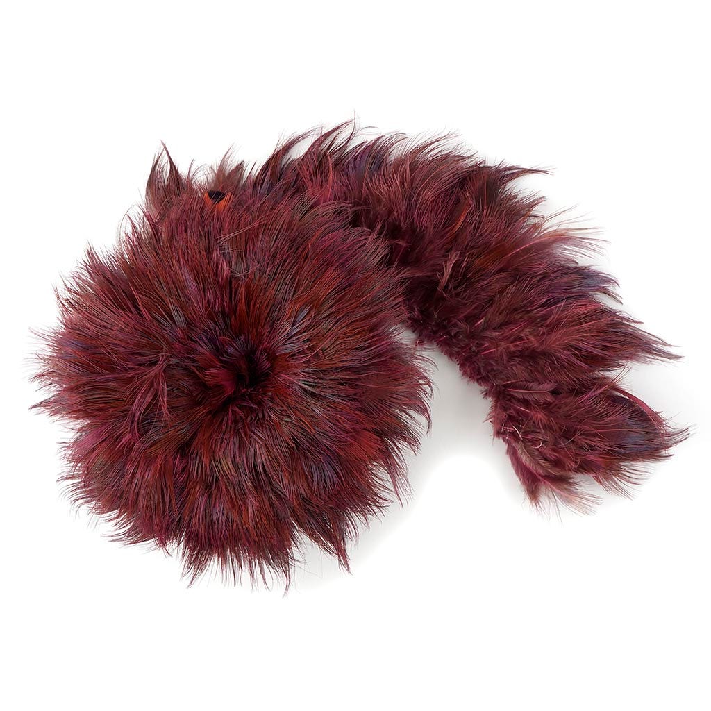 Blue Almond Ringeck 1YD Raspberry Sorbet - Feathers