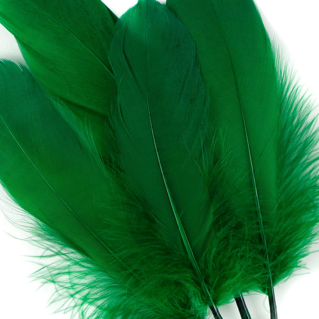 Bulk Bulk Goose Pallet Feathers 6-8 Inch - 1/4 LB - Emerald - Feathers