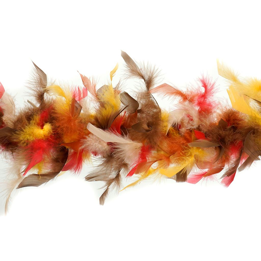 Chandelle Feather Boa - Lightweight - Fall Mix - Chandelle Boa