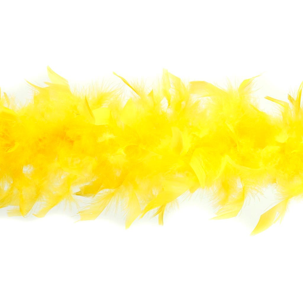 Chandelle Feather Boa - Lightweight - Yellow - Chandelle Boa