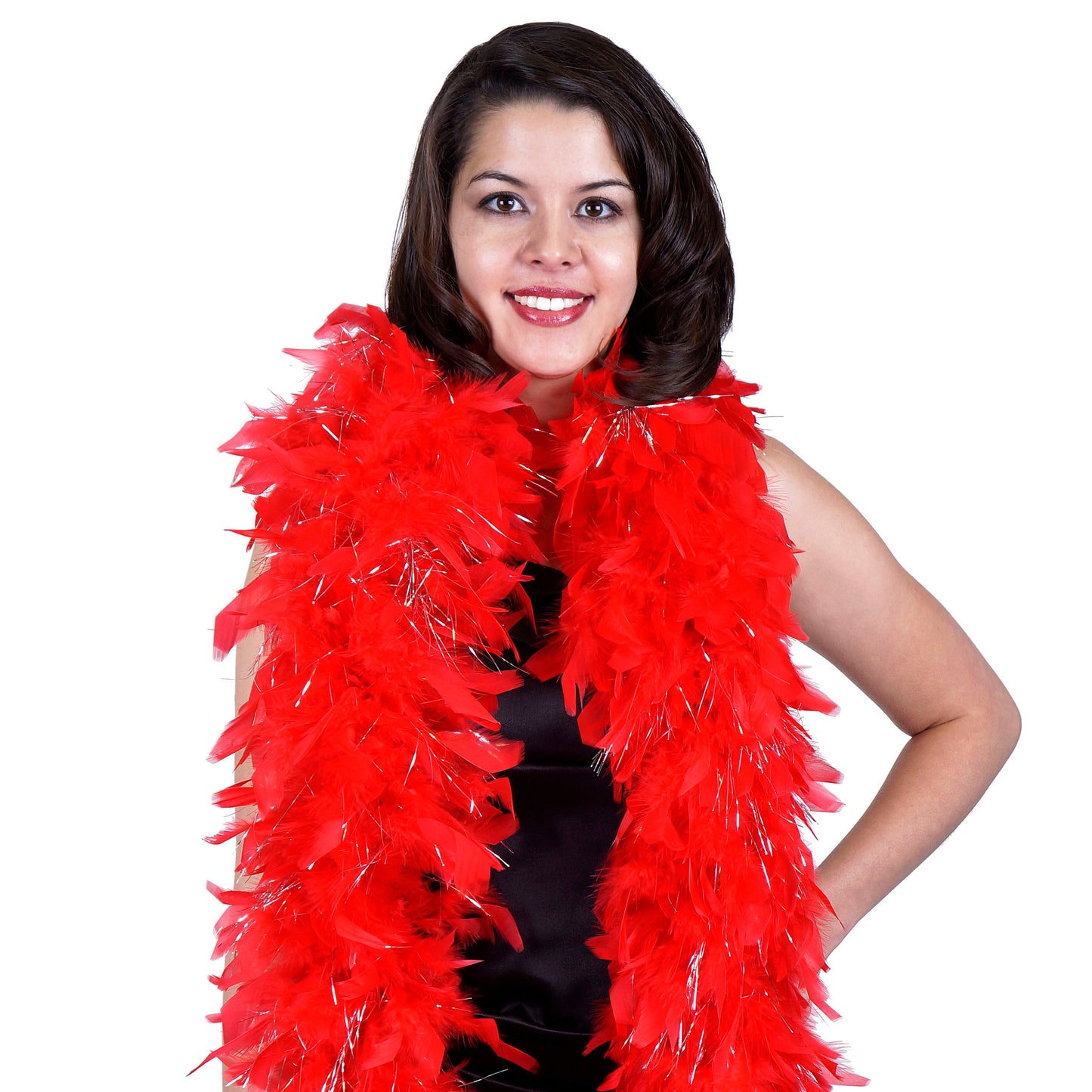 Chandelle Feather Boa with Lurex - Heavyweight - Feather Boas