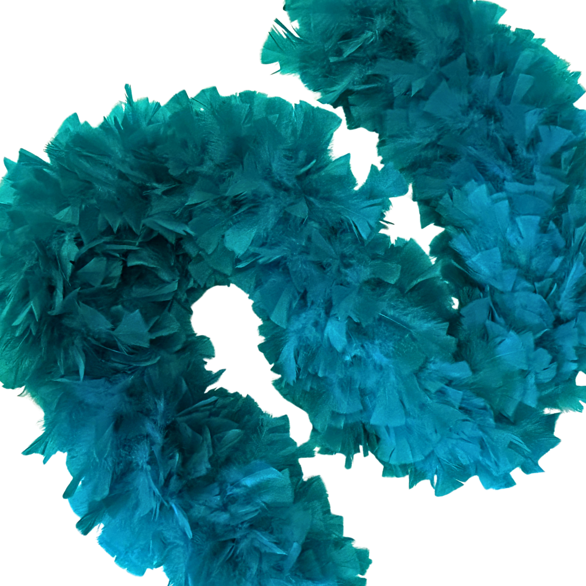 Turkey Boa 8-10 inch diameter 2yd --Dark Aqua