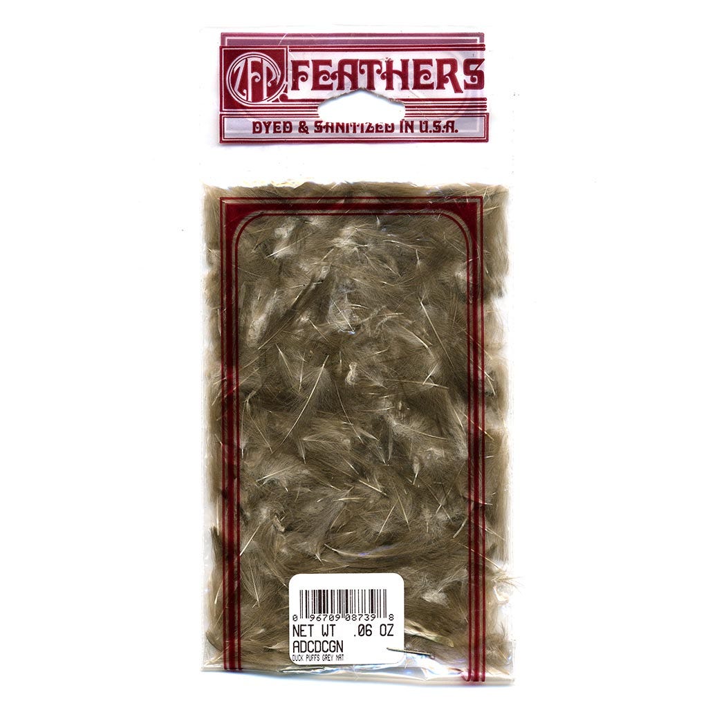 Duck Puffs Natural Grey Feathers - Natural - Feathers