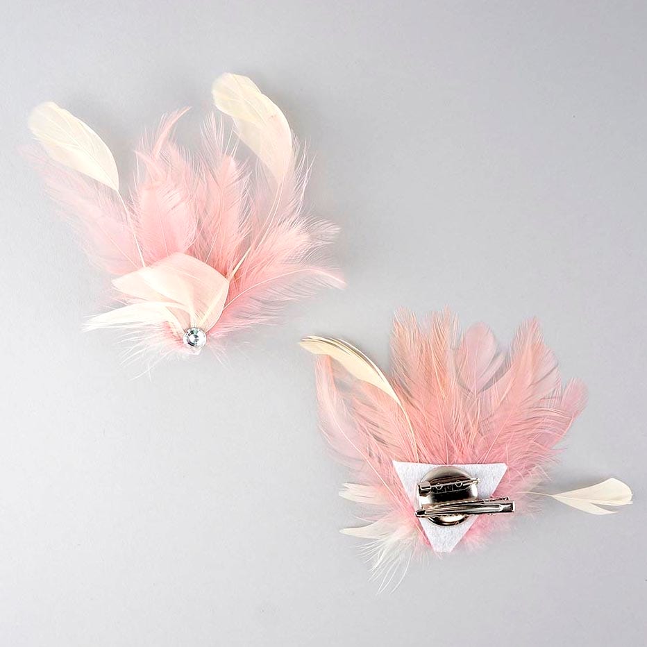 Feather Corsage-Chandelle-Coquille - BE/CHP/IV - Feathers