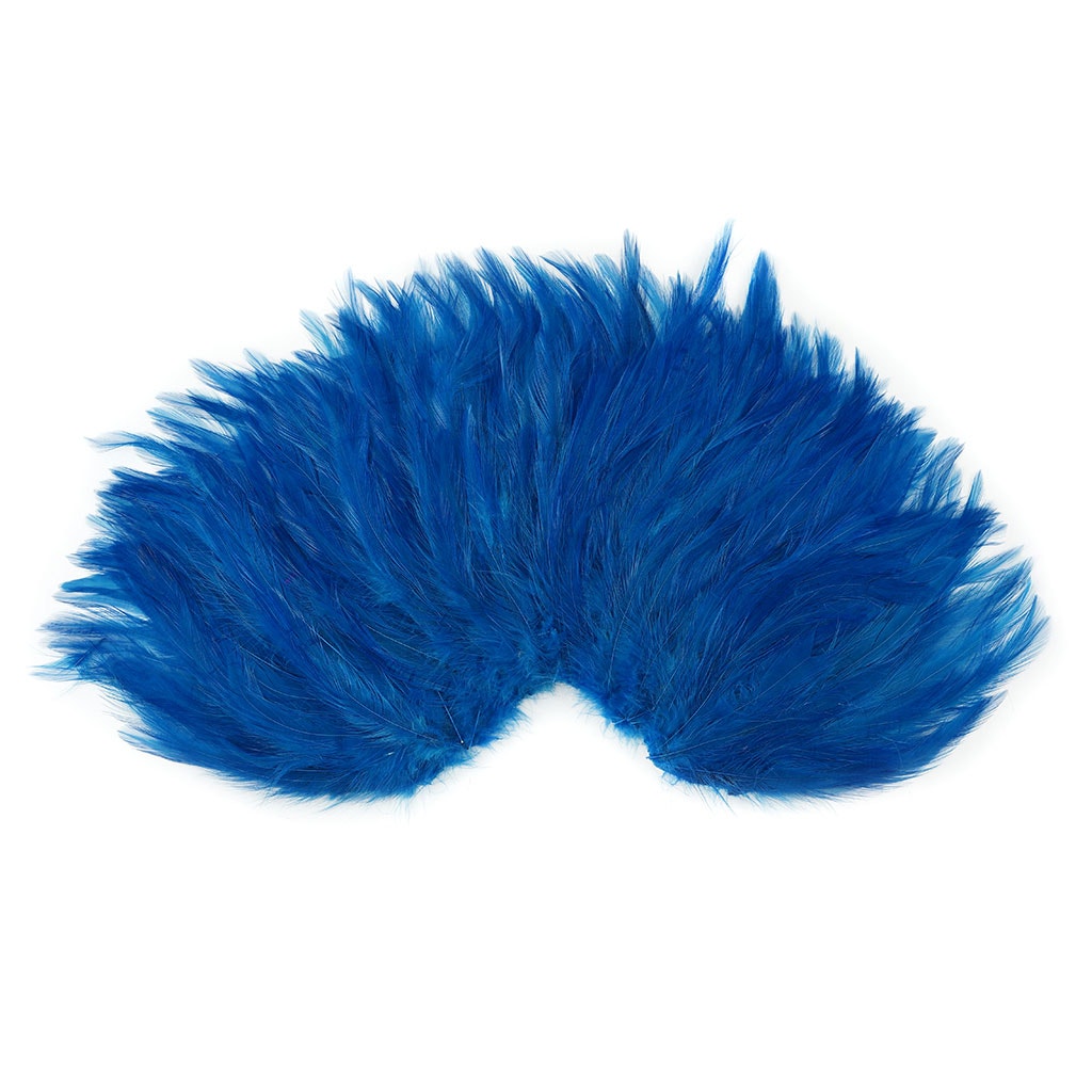 Feather Hackle Pads Dyed - Dark Turquoise - Feathers