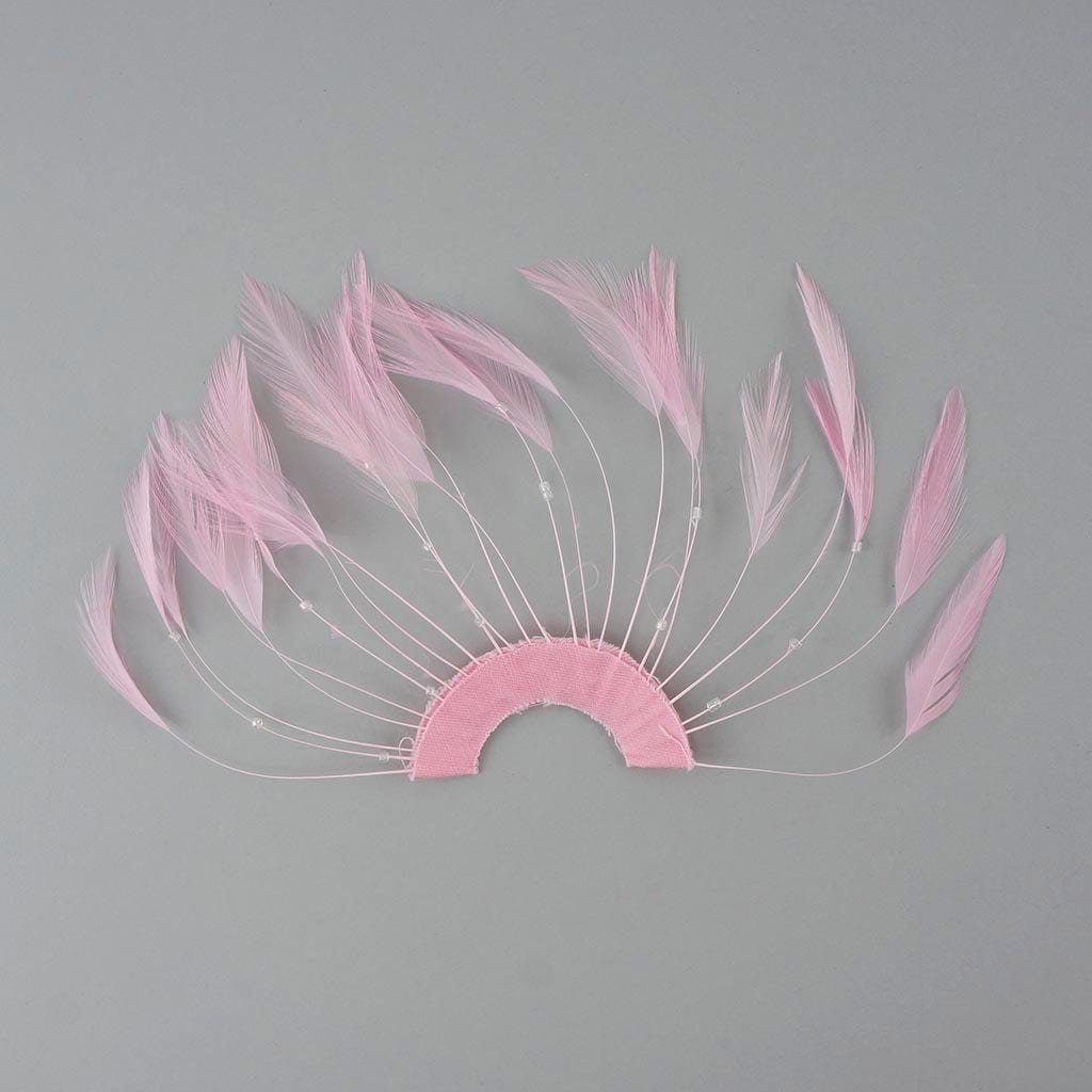 Feather Hackle Plates Solid Colors - Candy Pink - Feathers