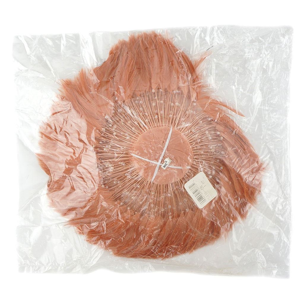 Feather Hackle Plates Solid Colors - Cinnamon - Feathers