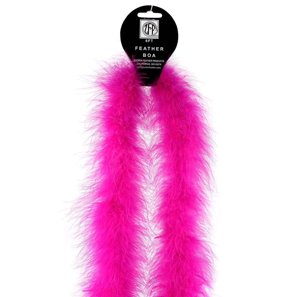 Full Marabou Feather Boa - Shocking Pink - Marabou Boa