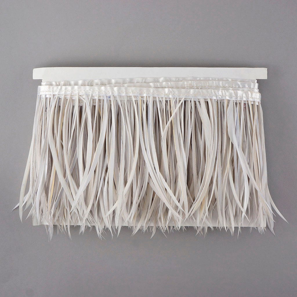 Goose Biot Feather Fringe - White - Feathers
