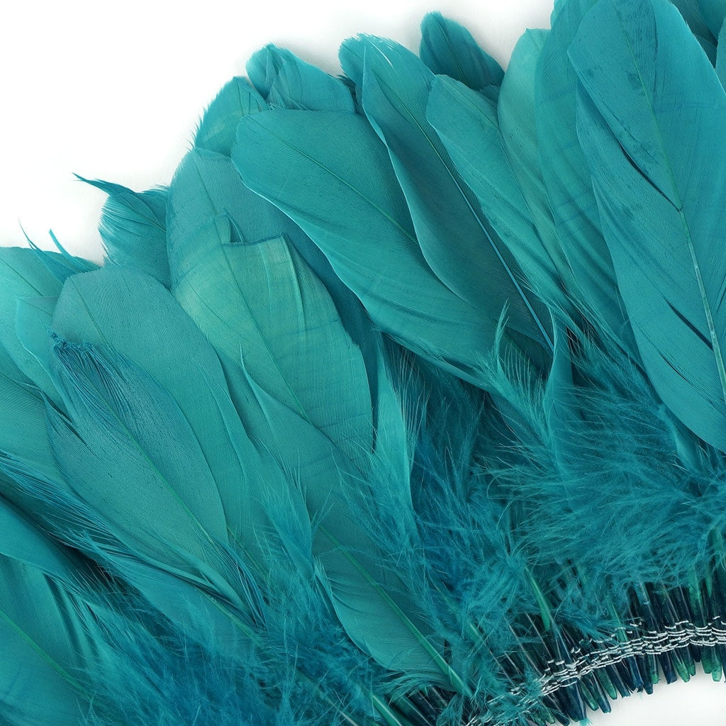 Goose Parried Pallets Dyed 0.50YD Aquamarine - Feathers