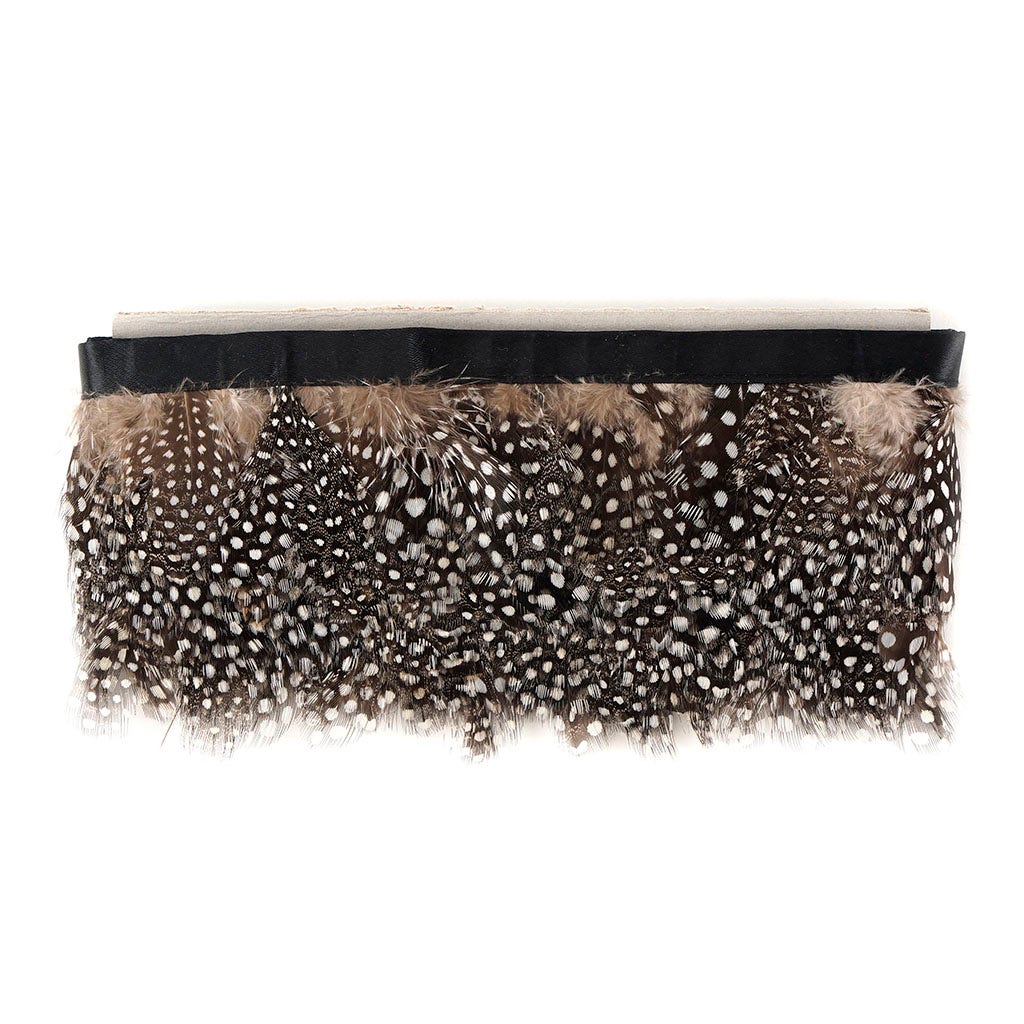 Guinea Plumage Feather Fringe - Natural - Feathers