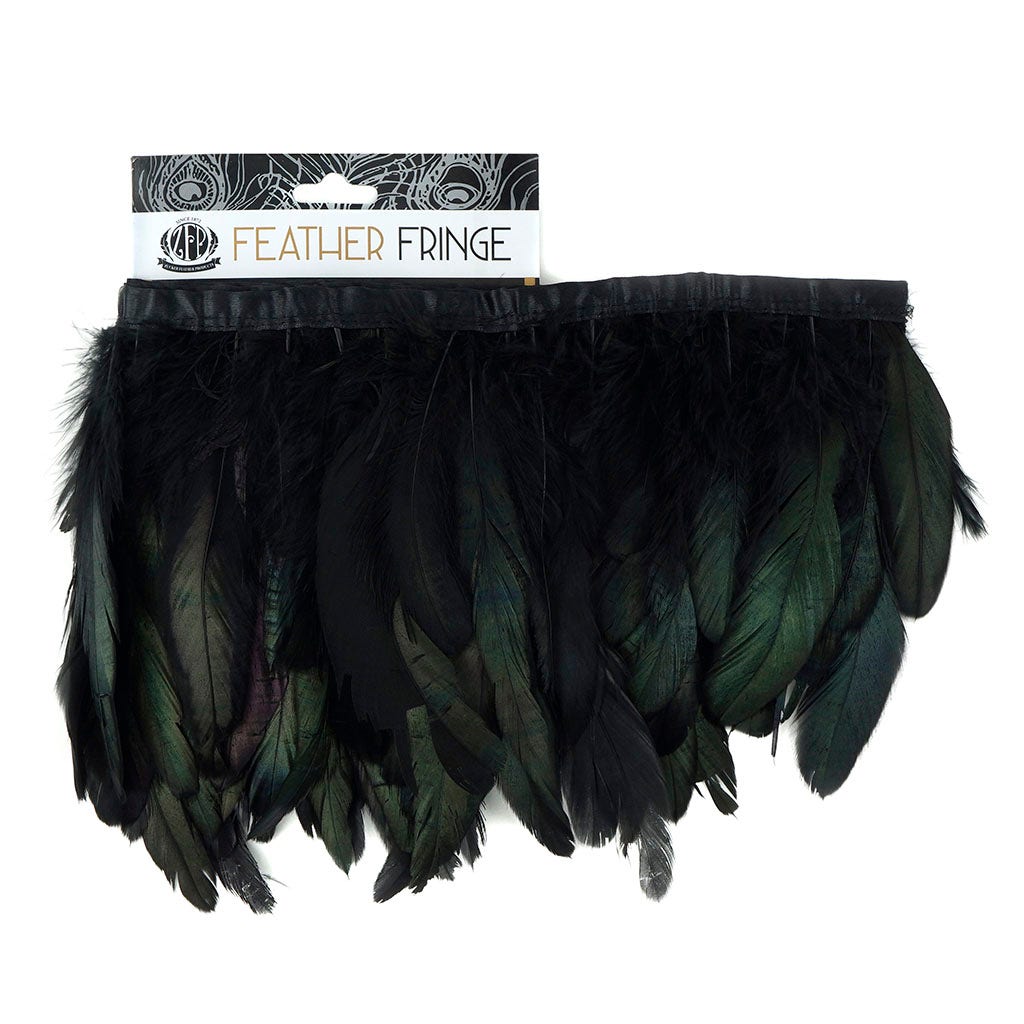 Half Bronze-Irid Coque Fringe Black Irid - Feathers