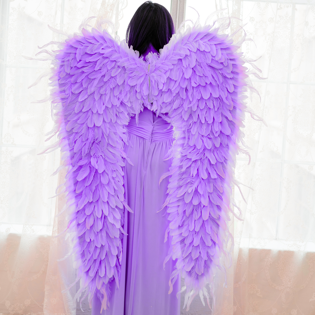 Huge Lavender Angel Wings