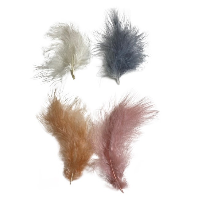 Loose Turkey Marabou Mix Dyed Feathers - Bliss - Feathers