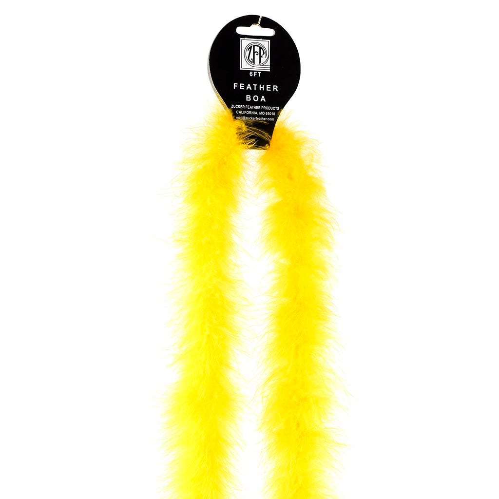 Marabou Feather Boa - Mediumweight - Yellow - Marabou Boa