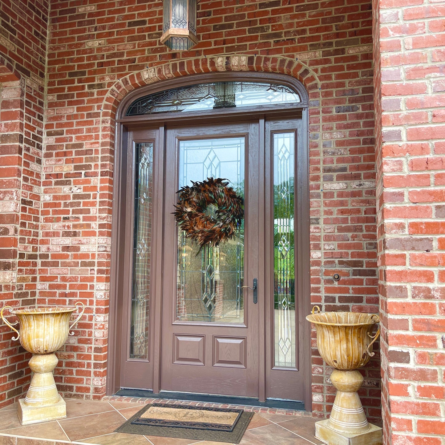 Natural Feather Wreath - Feathers