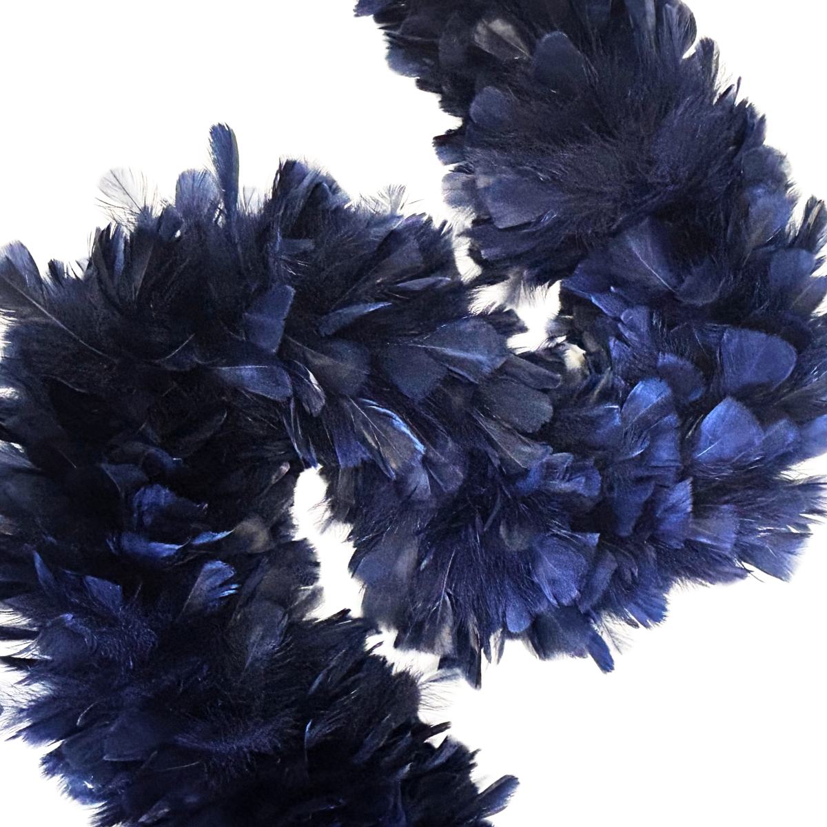 Turkey Boa 8-10 inch diameter 2yd --Navy