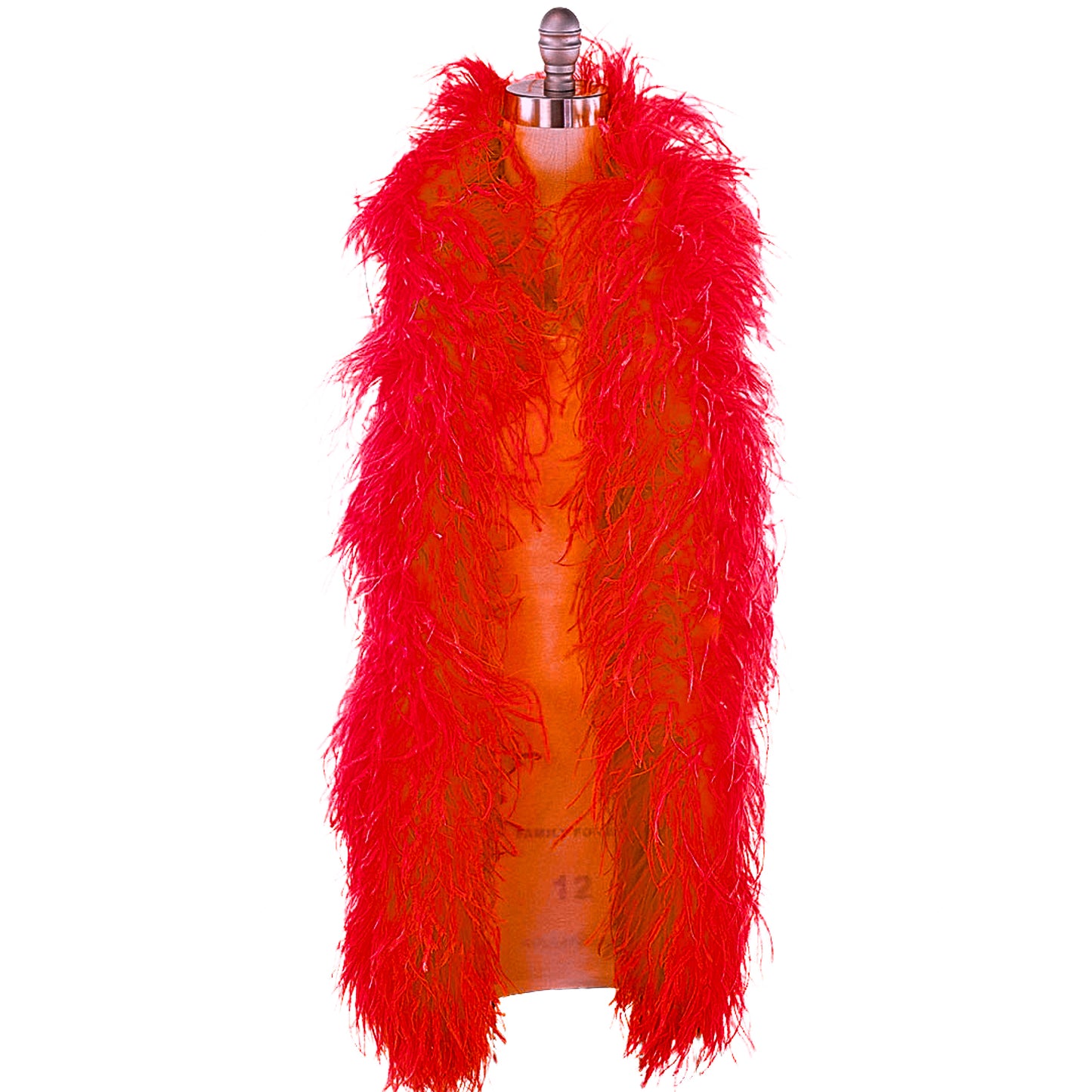 Red 6 Ply Ostrich Feather Boa