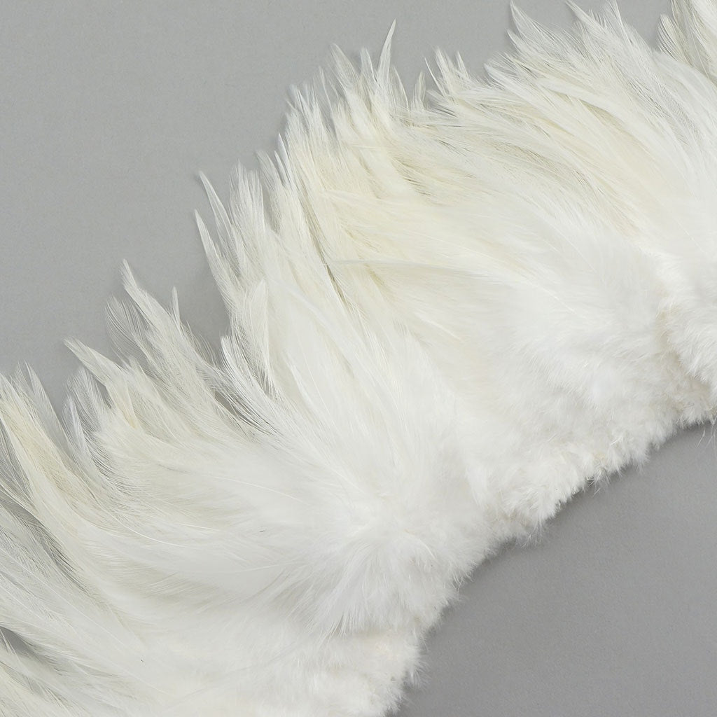 Rooster Saddles-White-Dyed - White - Feathers