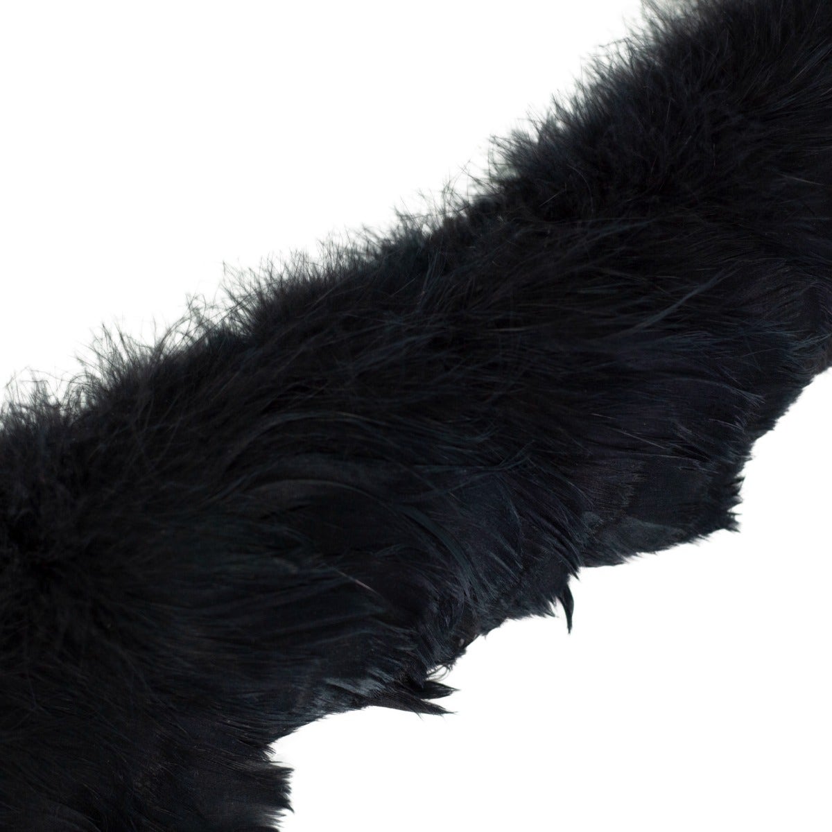 Strung Goose Coquille Feathers 3-4’’ -- 1/4 lb-Black - Feathers