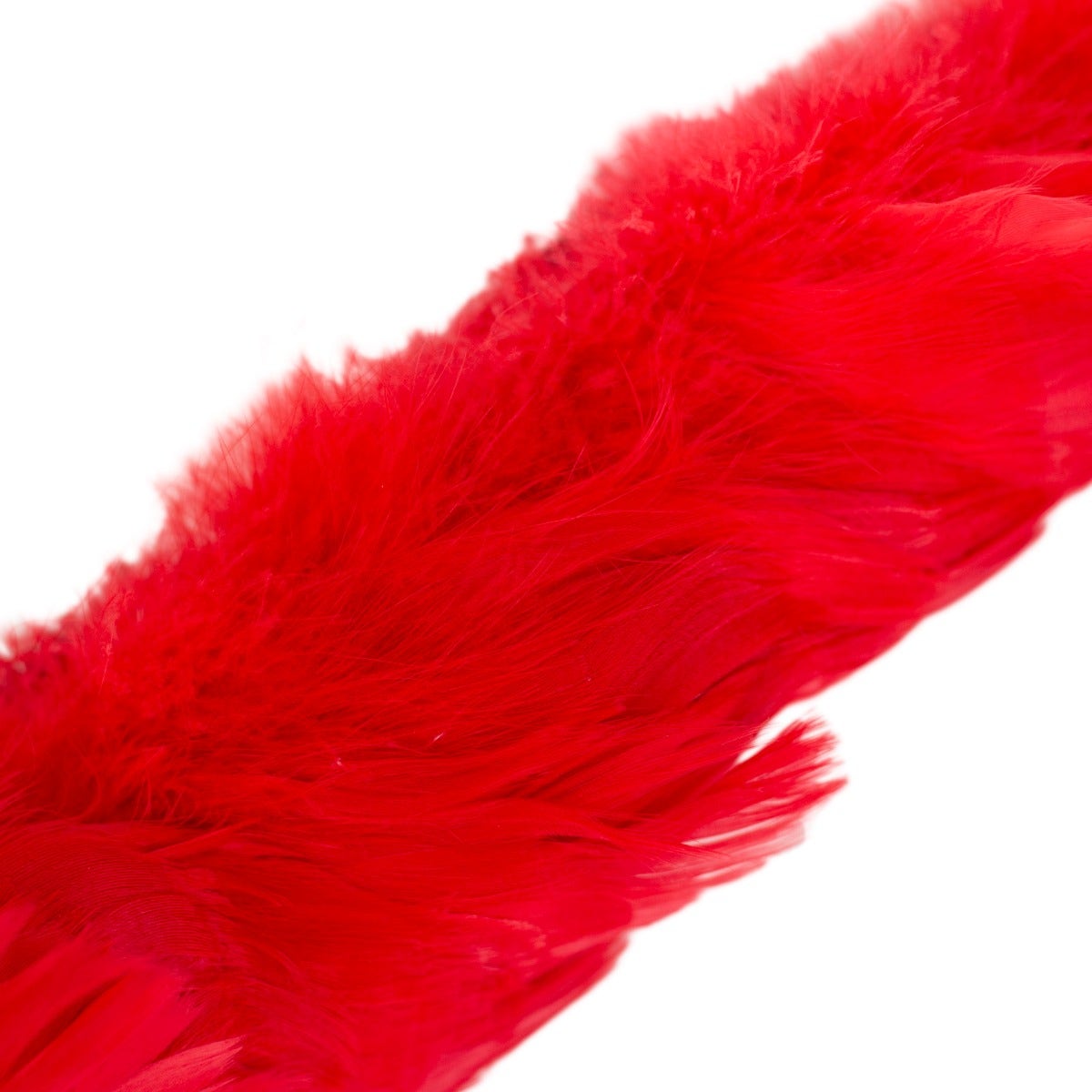 Strung Goose Coquille Feathers 3-4’’ -- 1/4 lb-Hot Red - Feathers