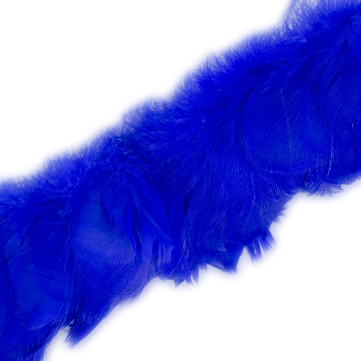 Strung Goose Coquille Feathers 3-4’’ -- 1/4 lb-Indigo - Feathers