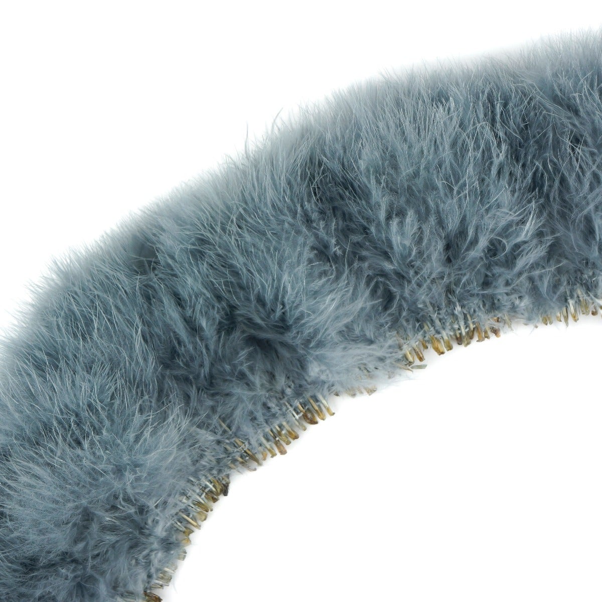 STRUNG TURKEY MARABOU BLOOD QUILL FEATHERS 4-5’’ - BLUE DUNN - Feathers