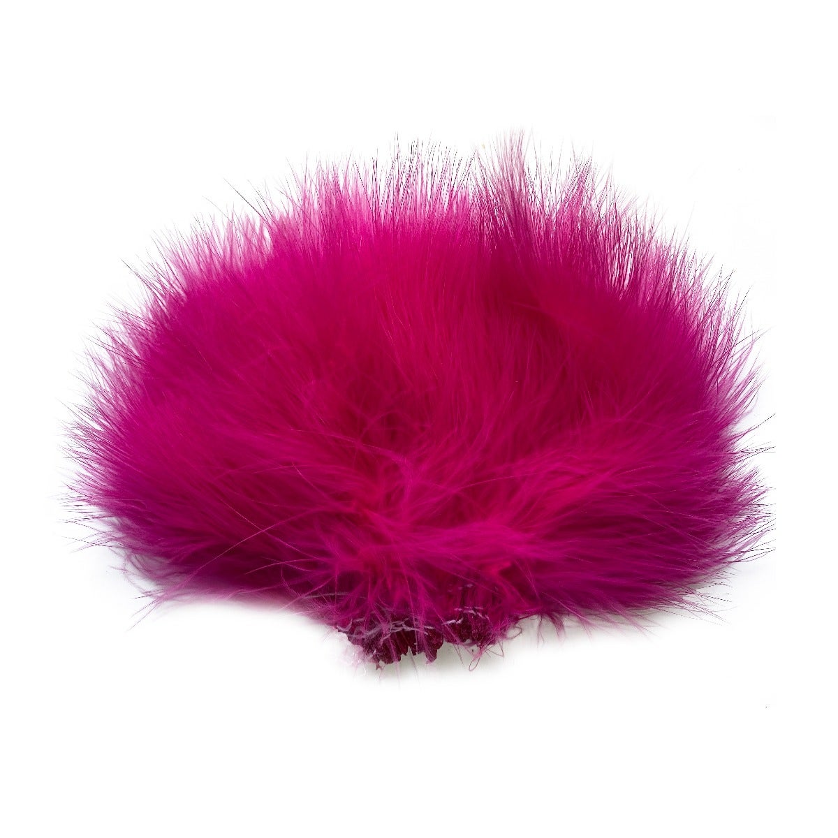 Strung Turkey Marabou Blood Quill Feathers 4-5’’ - SHOCKING PINK - Feathers