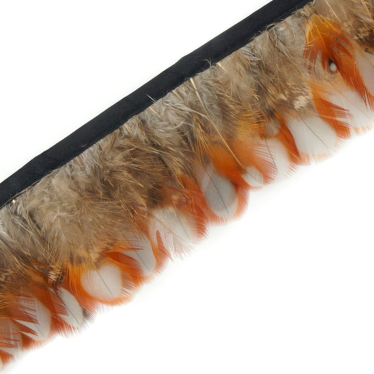 Temminck’s Tragopan Pheasant Plumage Fringe - 1.75’’x 1 yd - Feathers