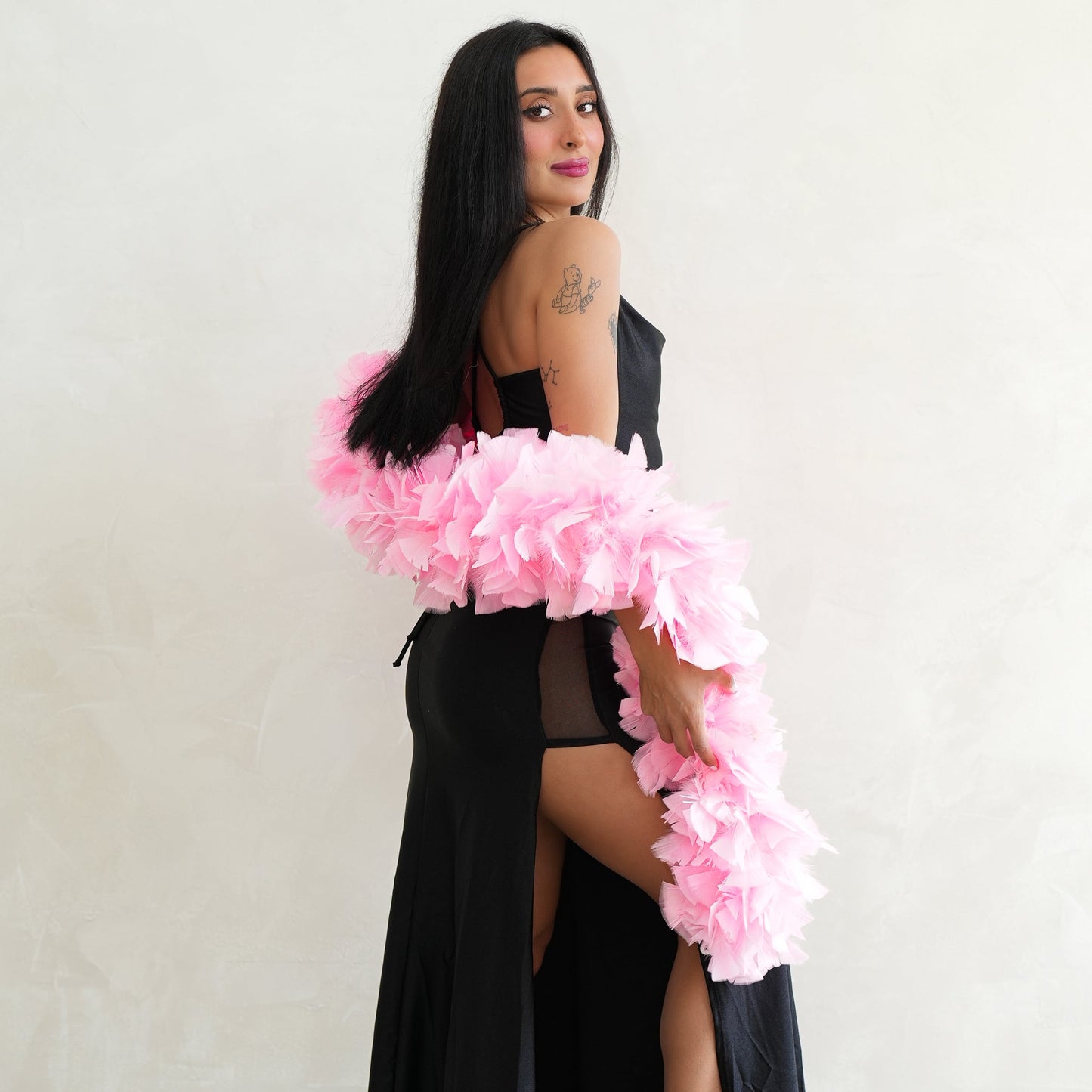 Turkey Feather Boa 6-8’’ - Candy Pink - Turkey Boa