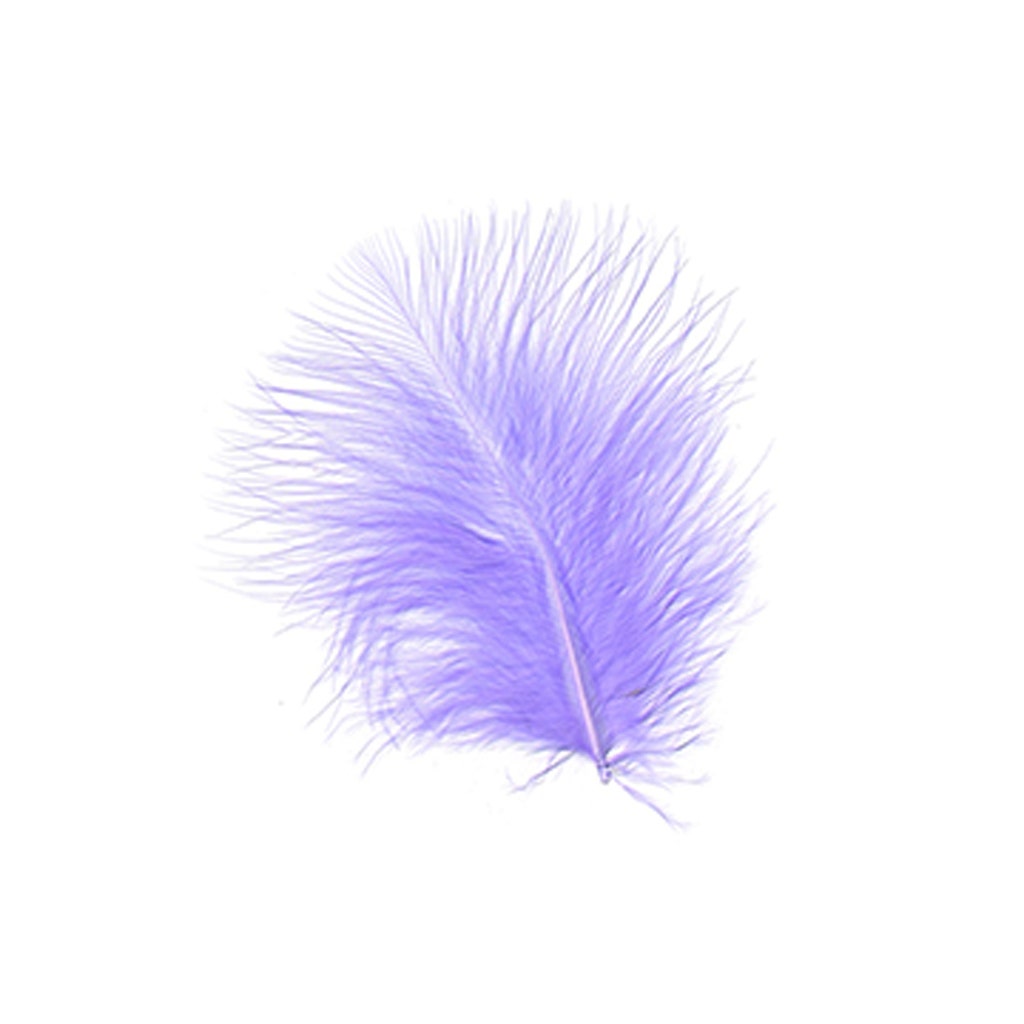 TURKEY MARABOU FEATHERS 1-4’’ LAVENDER - Feathers