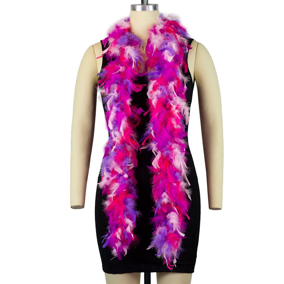 Unicorn Boa - Lightweight Chandelle Multi-color Boa - Feathers