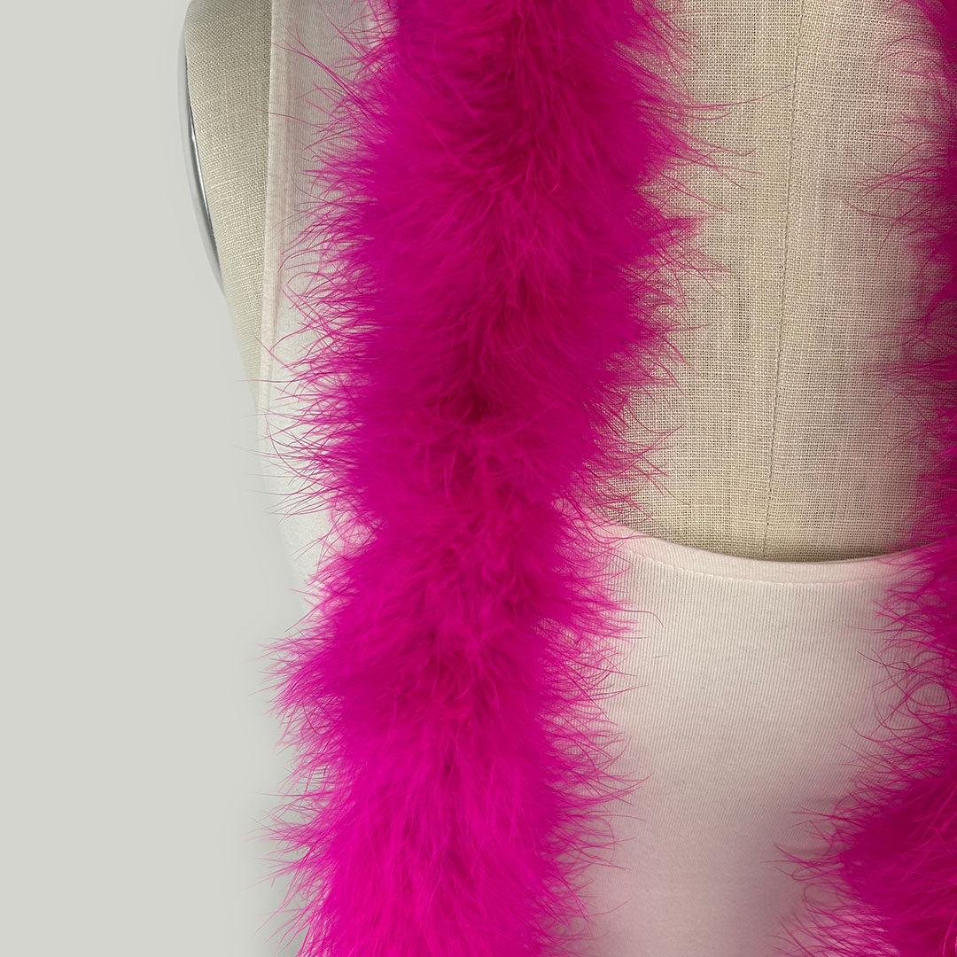 Full Marabou Feather Boa - Very Berry