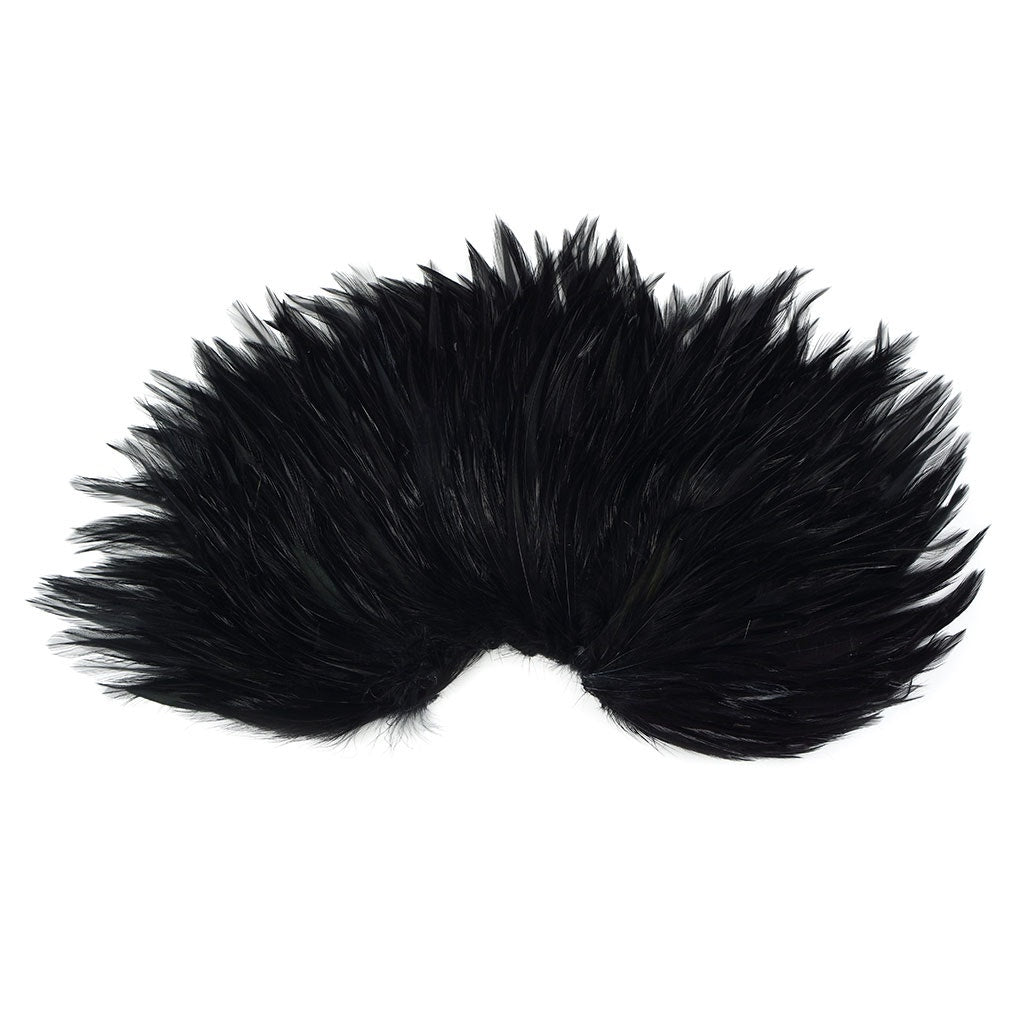 Feather Hackle Pads Dyed - Black