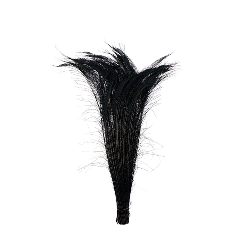 Zucker Feather Products Peacock Swords Bleach Dyed - Black