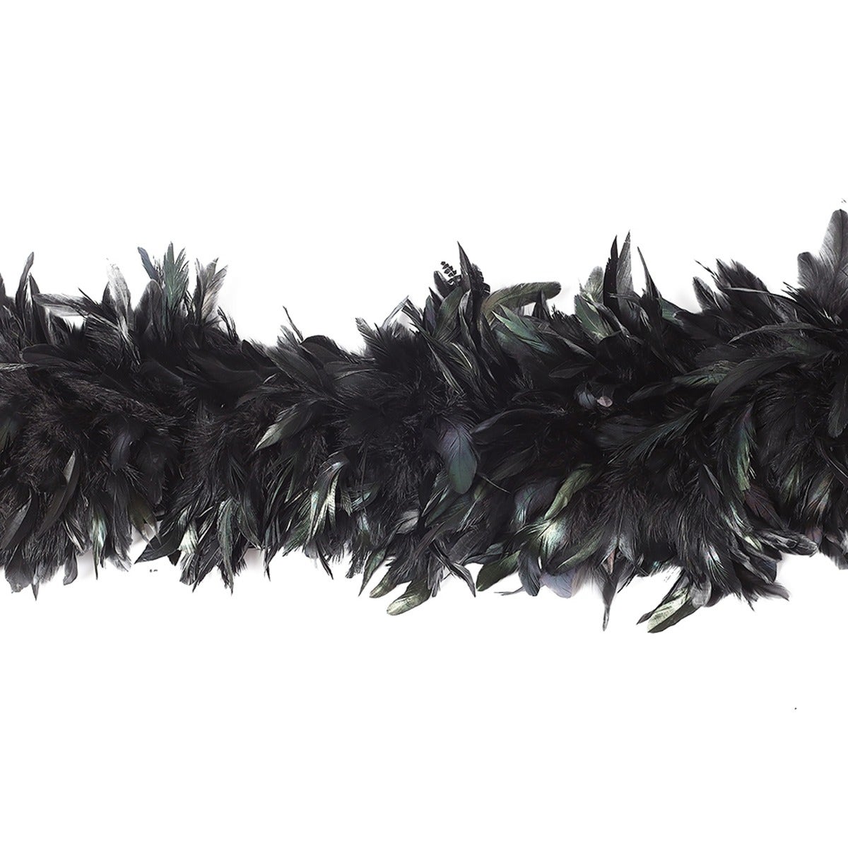 Schlappen Boa-Dyed Iridescent 6-7" - Black/Iridescent