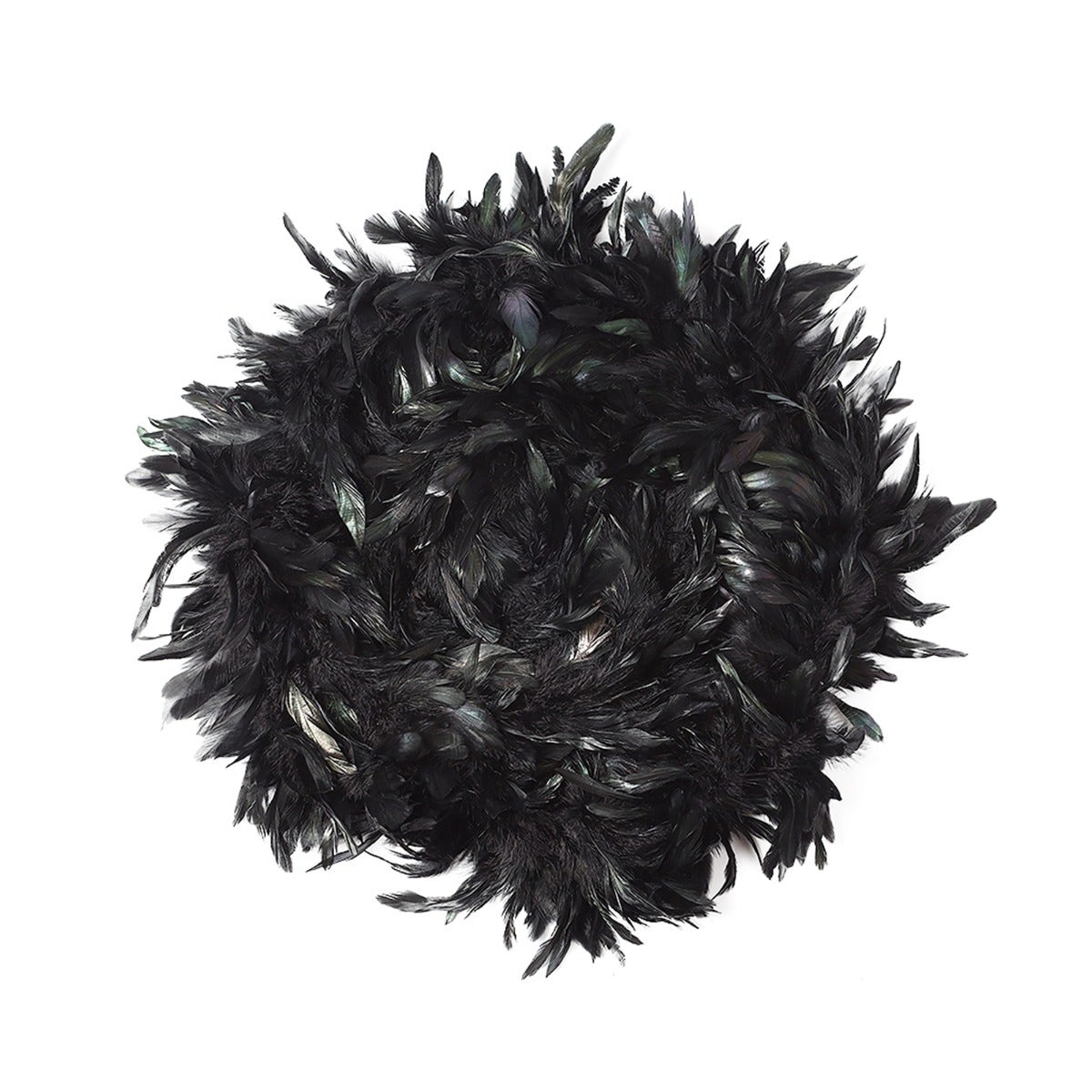 Schlappen Boa-Dyed Iridescent 6-7" - Black/Iridescent