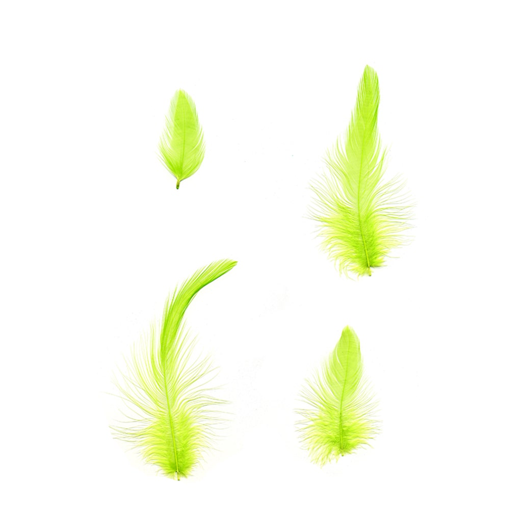 1 Yard - WHITE Rooster Neck Hackle Feather Trim