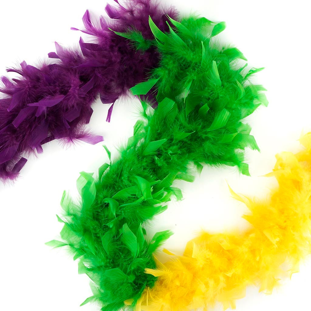 6ft. Mardi Gras Feather Boa