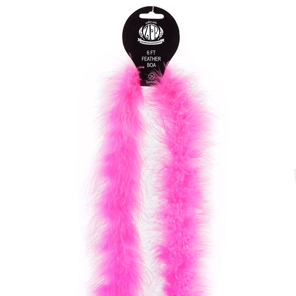 Marabou Feather Boa - Mediumweight - Pink Orient