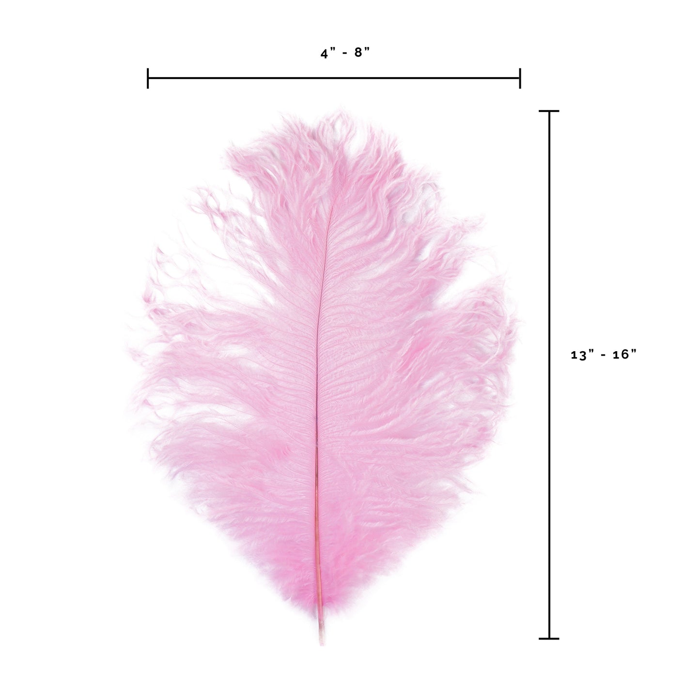 Ostrich Feathers 13-16" Drabs - Candy Pink