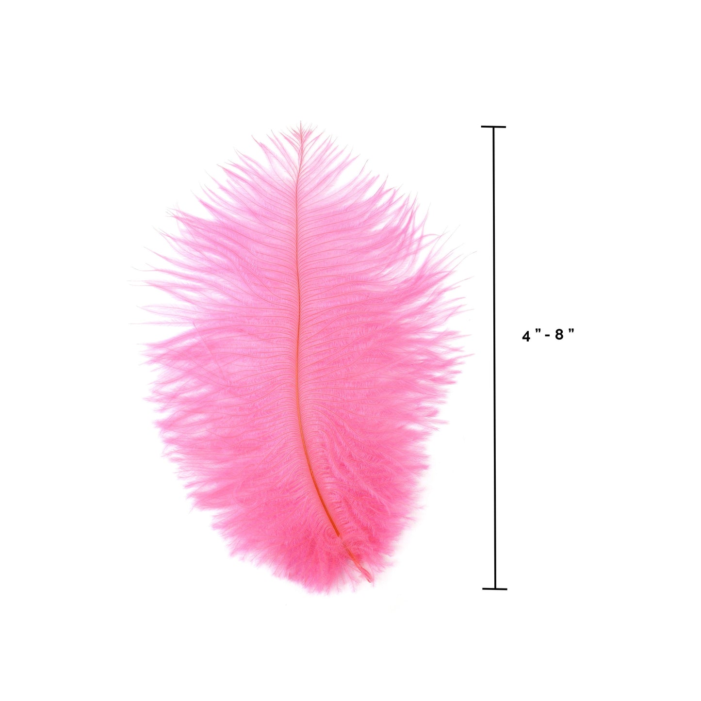 Ostrich Feathers 4-8" Drabs - Pink Orient