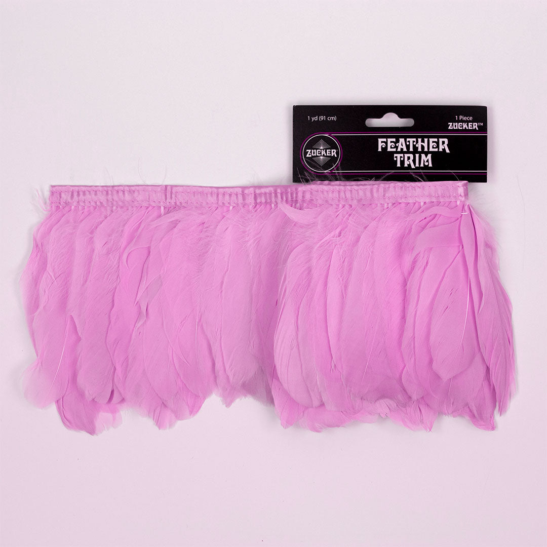 Parried Goose Pallet Feather Fringe - Orchid