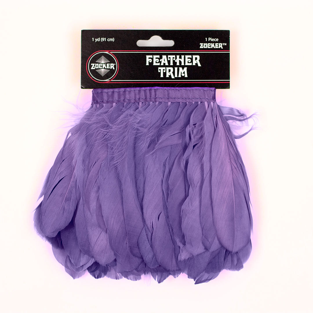 Parried Goose Pallet Feather Fringe - Lavender